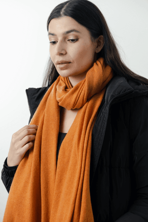 Knitted Scarf Tangerine KN02
